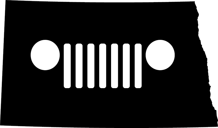 North Dakota Grille Decal