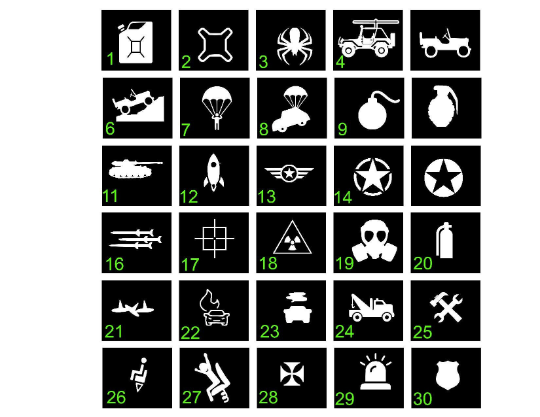 Renegade Easter Eggs Mini Decals for Blank Control Buttons