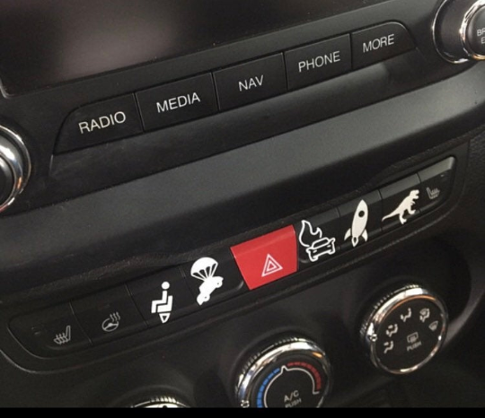 Renegade Easter Eggs Mini Decals for Blank Control Buttons