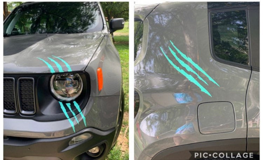 Monster Claws Headlight scratch Marks Set of 2