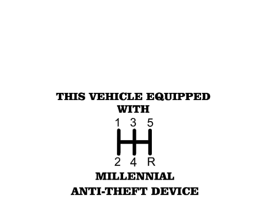 This Vehicle Equipped with Anti-Theft Device