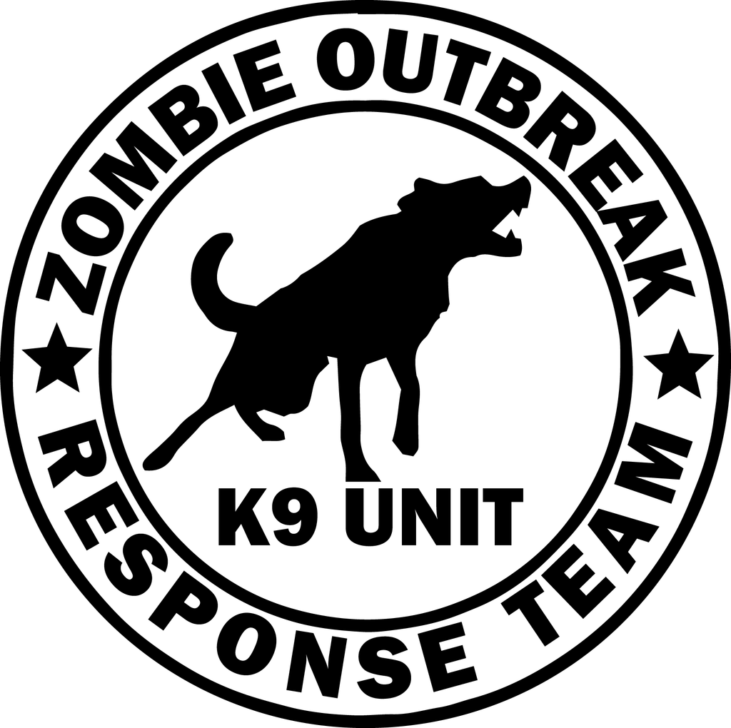 Zombie K9 Team Decal